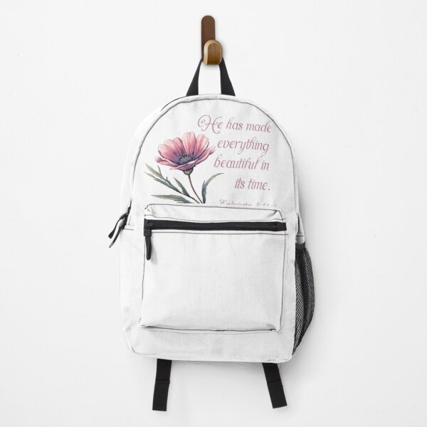 Item preview, Pretty Pink Floral Inspirational Bible Verse designed and sold by dancingchickenstudio.