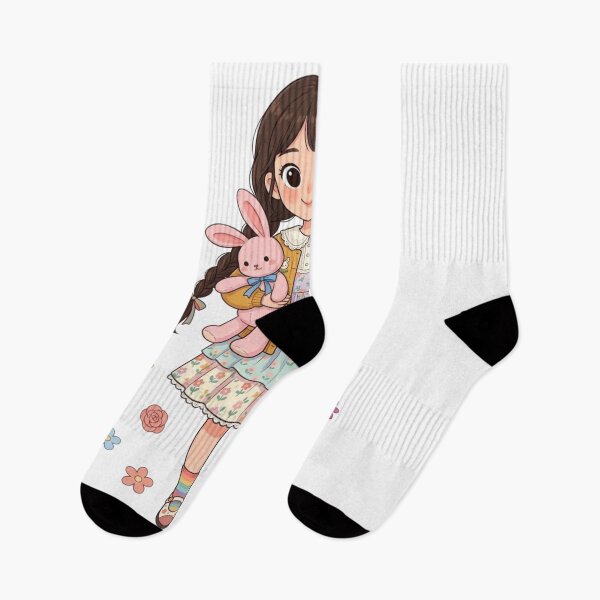 Item preview, The girl and the rabbit doll designed and sold by PP&RAINBOW SHOP.