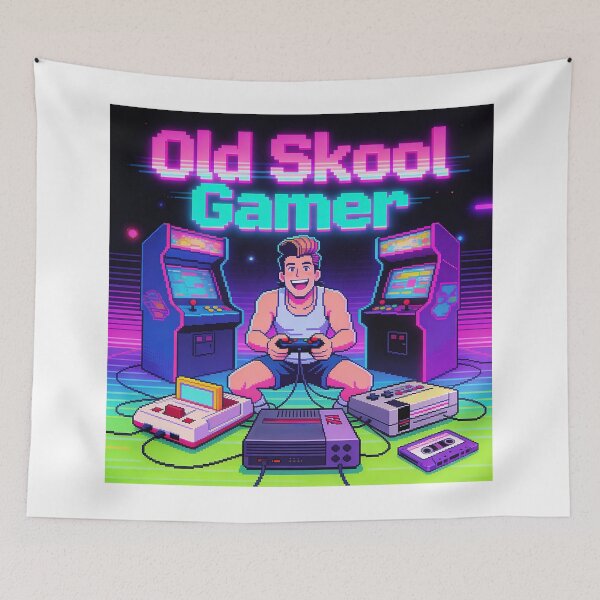 Item preview, Old Skool Gamer designed and sold by cjbizmedia.