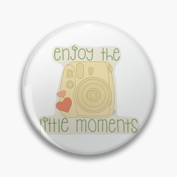 Item preview, Enjoy the Little Moments Camera – Yellow designed and sold by BibidibuDesigns.