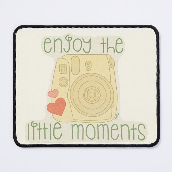 Item preview, Enjoy the Little Moments Camera – Yellow designed and sold by BibidibuDesigns.