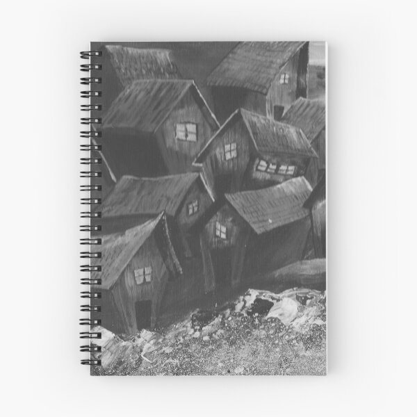Item preview, A monochromatic, Seuss inspired, moonlite, ocean side village designed and sold by MyTimeDesign.