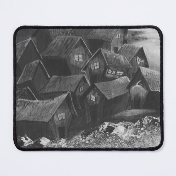 Item preview, A monochromatic, Seuss inspired, moonlite, ocean side village designed and sold by MyTimeDesign.