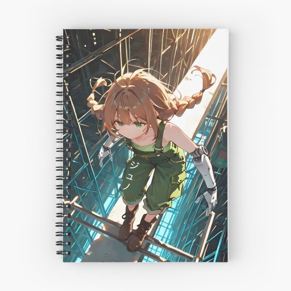 Item preview, JUNO: Industrial Hangar Scaffolding | Cute Solarpunk Anime Girl designed and sold by Sytrics.