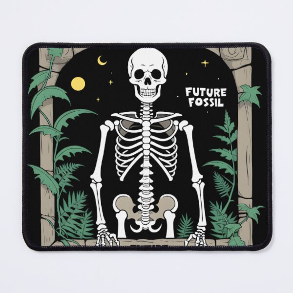 Item preview, Future Fossil Skeleton – Funny Dark Humor Archaeology Shirt Design designed and sold by Ghost//Halo.