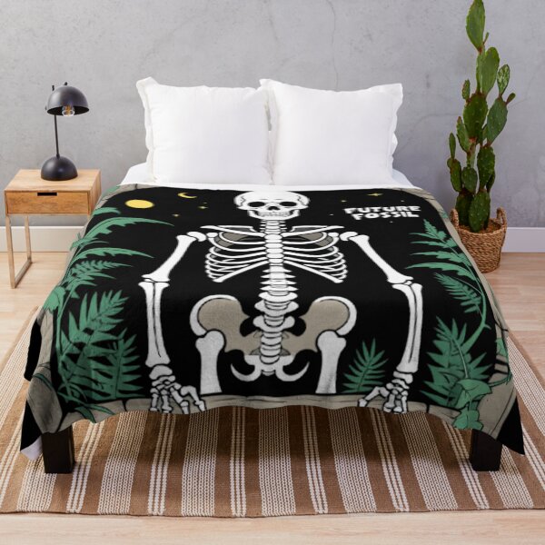Item preview, Future Fossil Skeleton – Funny Dark Humor Archaeology Shirt Design designed and sold by Ghost//Halo.