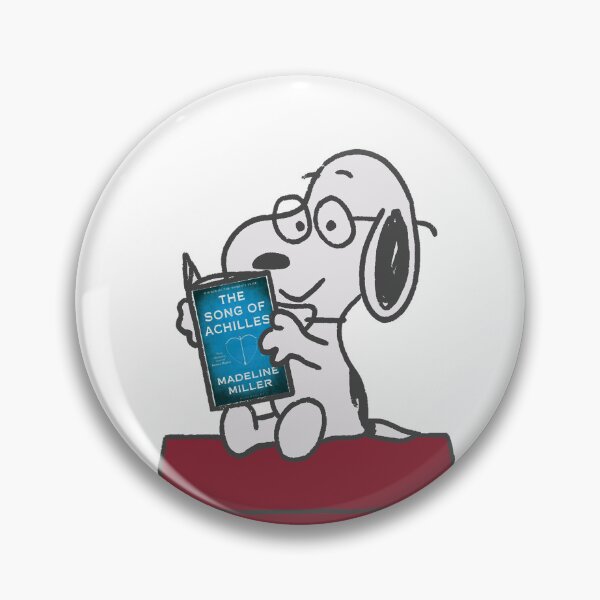 Item preview, snoopy reading the song of achilles designed and sold by liveawhimsylife.