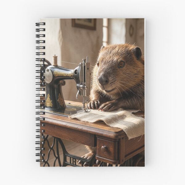 Item preview, Beaver Loves to Sew designed and sold by Tridentulus.