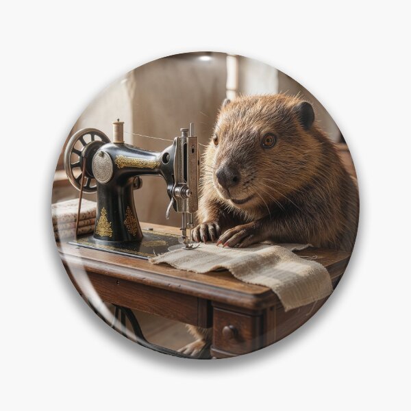 Item preview, Beaver Loves to Sew designed and sold by Tridentulus.