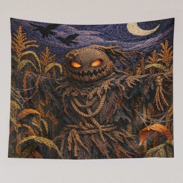 Item preview, Creepy Scarecrow Under the Moon designed and sold by aminz4.