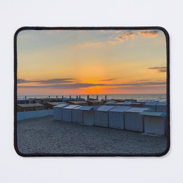 Item preview, Golden Sunset Behind Beach Cabins designed and sold by GlennP97.