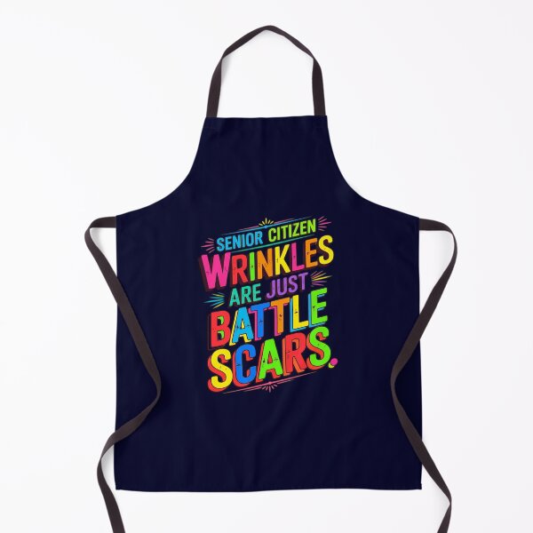 Item preview, Sarcastic Senior Citizen Wrinkles Are Just Battle Scars designed and sold by fantasticdesign.
