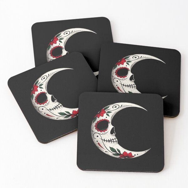 Item preview, Minimal Sugar Skull Moon designed and sold by CyrilloArt.