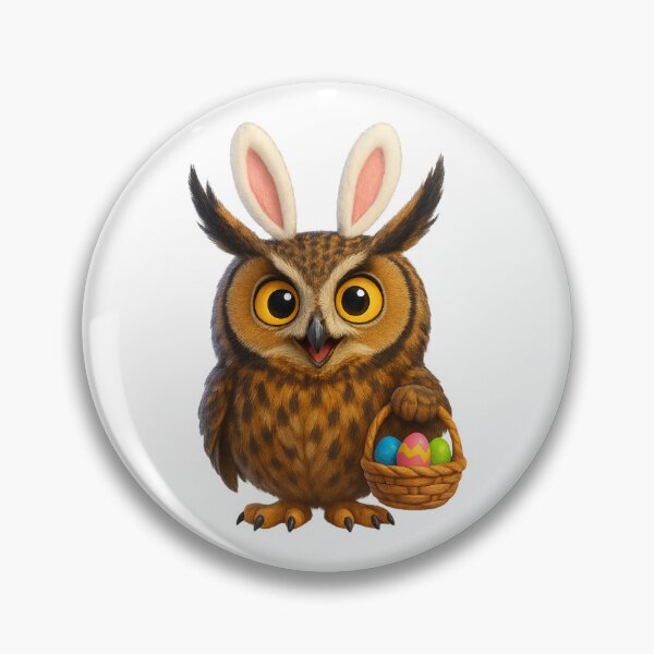 Item preview, Easter Long-Eared Owl  designed and sold by Sillytoe.