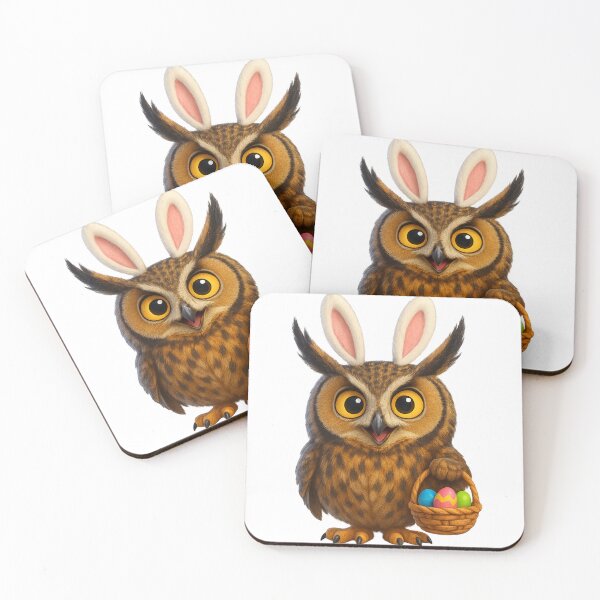 Item preview, Easter Long-Eared Owl  designed and sold by Sillytoe.