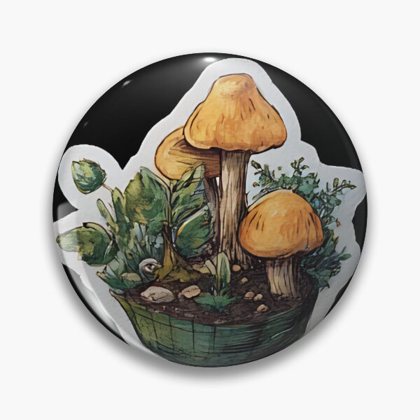 Item preview, Sunlit Watercolor Yellow Mushroom Trio designed and sold by kndzxf.