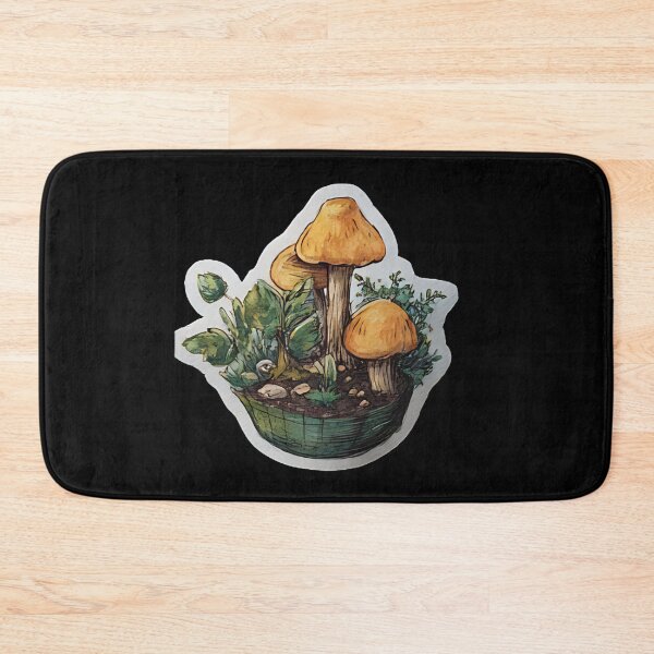 Item preview, Sunlit Watercolor Yellow Mushroom Trio designed and sold by kndzxf.