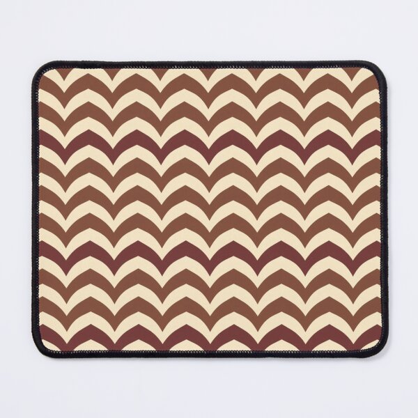 Item preview, Khaki Burgundy Sand Brown Cream Chevron Pattern designed and sold by burbankdesigns.
