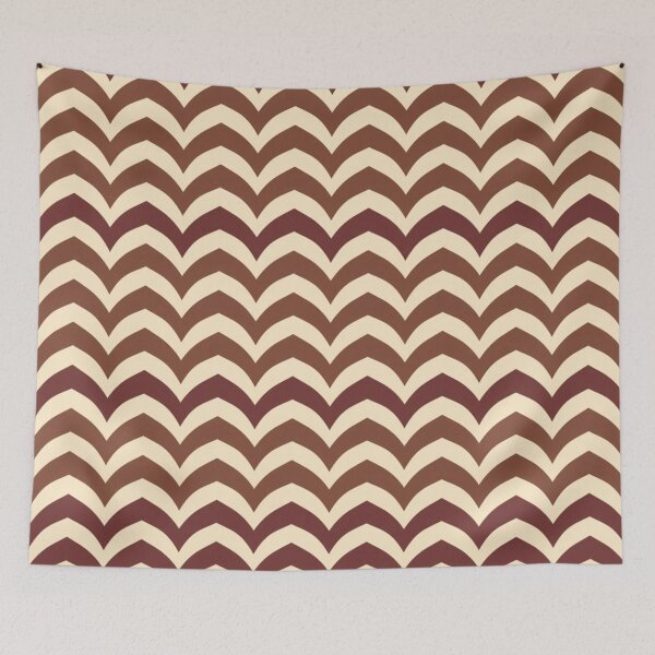 Item preview, Khaki Burgundy Sand Brown Cream Chevron Pattern designed and sold by burbankdesigns.