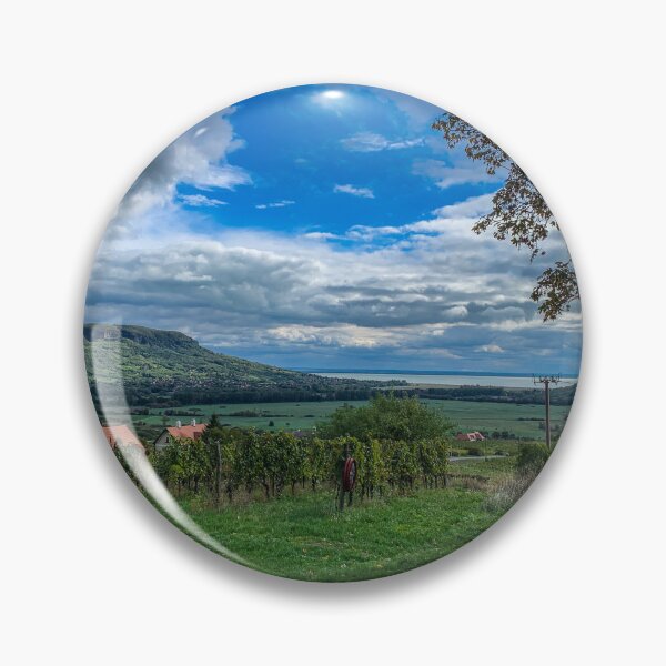 Item preview, Flat Vineyard Beneath Distant Mountain designed and sold by GlennP97.