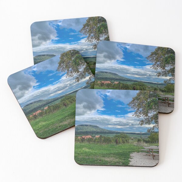 Item preview, Flat Vineyard Beneath Distant Mountain designed and sold by GlennP97.