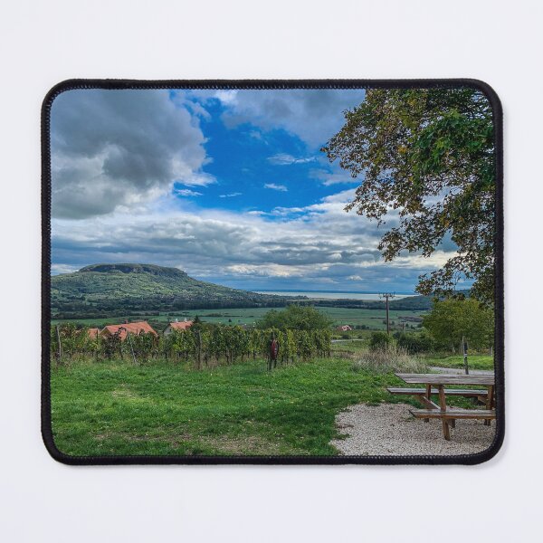 Item preview, Flat Vineyard Beneath Distant Mountain designed and sold by GlennP97.
