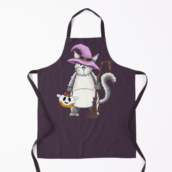 Item preview, Daisy the Sparkly Witch Princess: Whimsical White Cat Halloween designed and sold by Englandbear.
