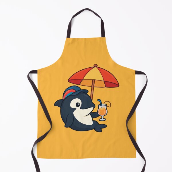 Item preview, Cute Orca Whale drinking Coctail designed and sold by Animal Aura Studio.
