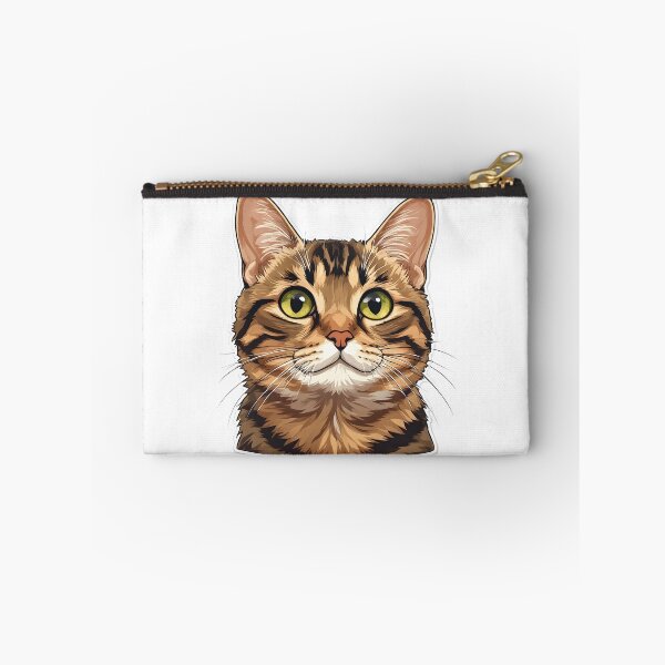 Item preview, Realistic Tabby Cat Head | Cute Brown Cat Portrait | Big Eye Kitty designed and sold by Karolina’s Cozy Creations.