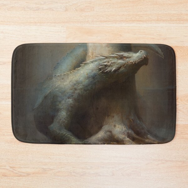 Item preview, Nidhogg at the Roots of Yggdrasil, Norse Mythology Serpent Wall Art designed and sold by NordicDreams.