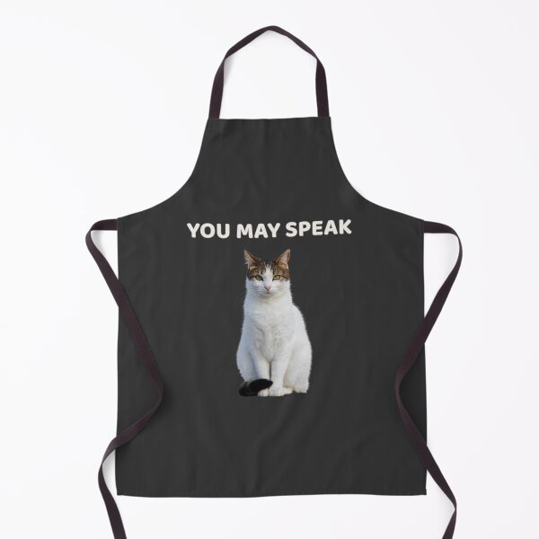 Artikelvorschau, Du darfst sprechen – Minimalistisches Design eines urteilenden Katzen-Memes entworfen und verkauft von MB-CatPrints.