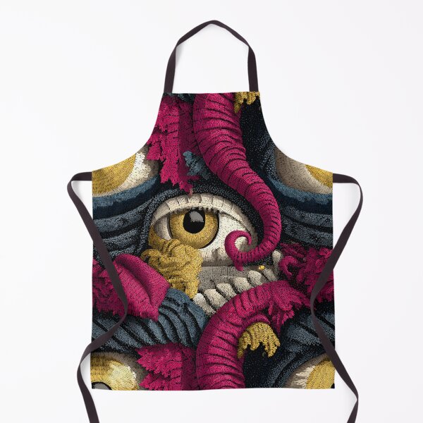 Item preview, Creepy Multi-eyed Monster Retro Surrealistic Horror Pattern designed and sold by SecretDicer.