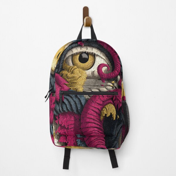 Item preview, Creepy Multi-eyed Monster Retro Surrealistic Horror Pattern designed and sold by SecretDicer.