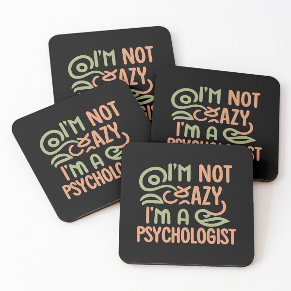 Item preview, I'm Not Crazy I'm A Psychologist – Funny Psychology Gift Idea designed and sold by CyfroweMysli.