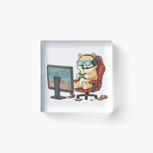 Item preview, Cute Gaming Dog Cartoon – Funny Gamer Puppy PNG Design – Kawaii Dog Playing Video Games – Gamer Gift Aesthetic Tee designed and sold by Ditstyle.