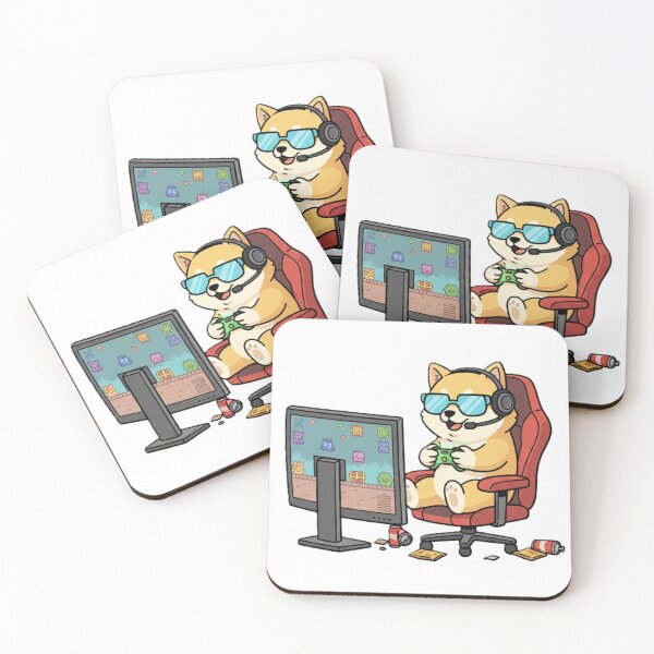Item preview, Cute Gaming Dog Cartoon – Funny Gamer Puppy PNG Design – Kawaii Dog Playing Video Games – Gamer Gift Aesthetic Tee designed and sold by Ditstyle.