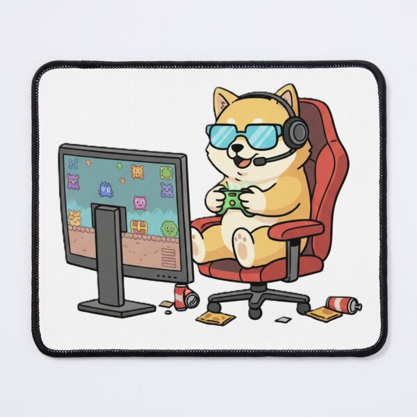 Item preview, Cute Gaming Dog Cartoon – Funny Gamer Puppy PNG Design – Kawaii Dog Playing Video Games – Gamer Gift Aesthetic Tee designed and sold by Ditstyle.