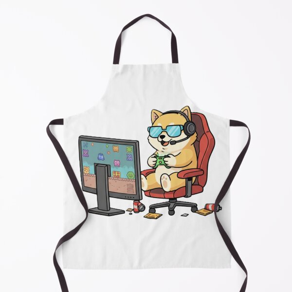 Item preview, Cute Gaming Dog Cartoon – Funny Gamer Puppy PNG Design – Kawaii Dog Playing Video Games – Gamer Gift Aesthetic Tee designed and sold by Ditstyle.