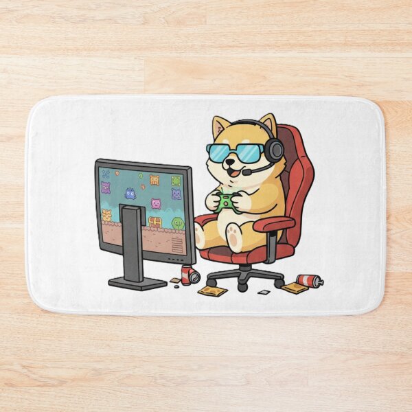 Item preview, Cute Gaming Dog Cartoon – Funny Gamer Puppy PNG Design – Kawaii Dog Playing Video Games – Gamer Gift Aesthetic Tee designed and sold by Ditstyle.