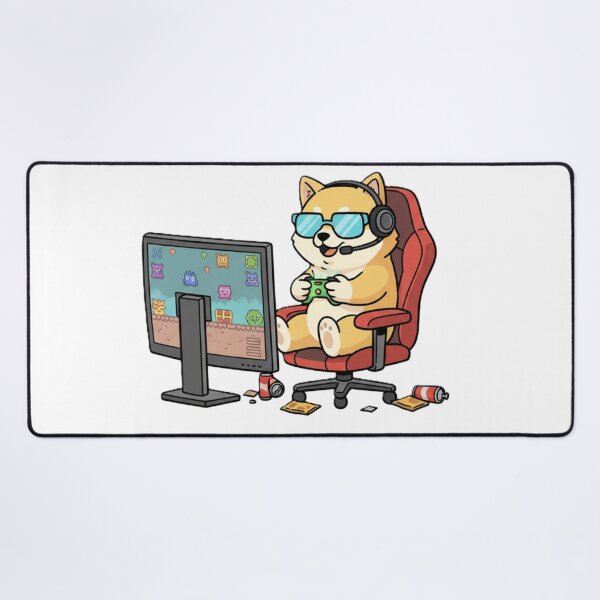 Item preview, Cute Gaming Dog Cartoon – Funny Gamer Puppy PNG Design – Kawaii Dog Playing Video Games – Gamer Gift Aesthetic Tee designed and sold by Ditstyle.