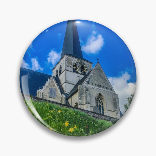 Item preview, Church rising above green meadow designed and sold by GlennP97.