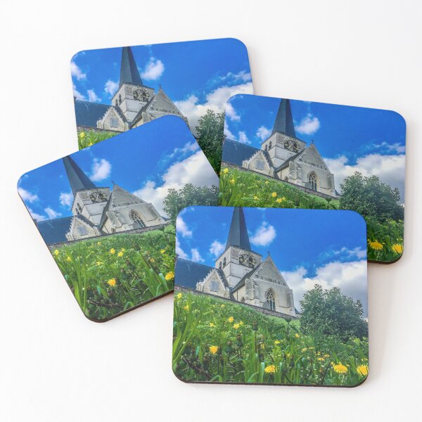 Item preview, Church rising above green meadow designed and sold by GlennP97.