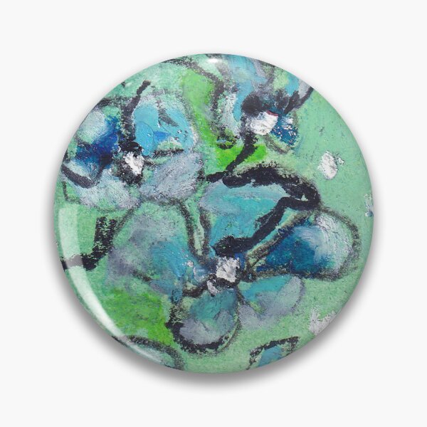 Item preview, Blue Floral Abstract Botanical Wall Art Print designed and sold by NicoleGiger.Studio.