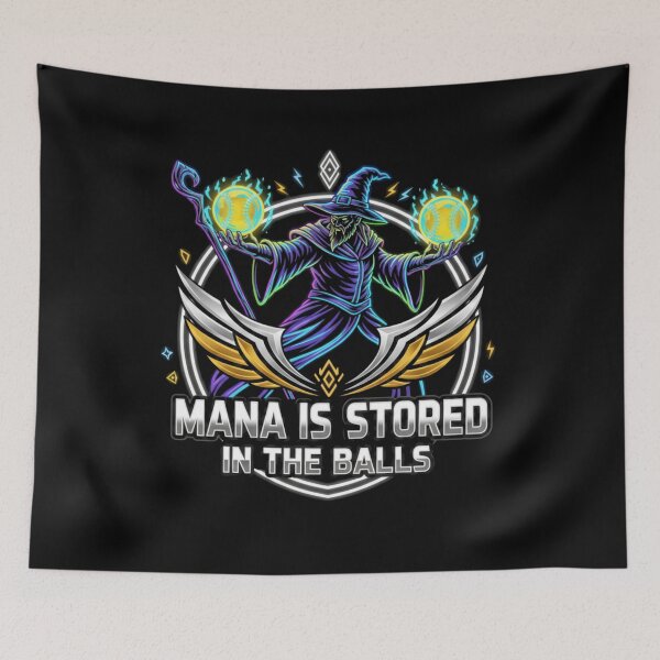 Item preview, Mana Is Stored In The Balls designed and sold by KRIS TakeThisShirt POD Shop.