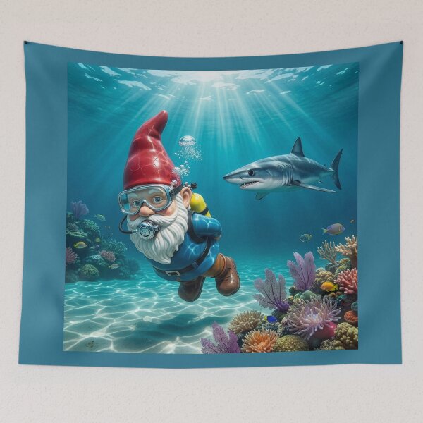 Item preview, Gnome Shadowed by a Shark designed and sold by Tridentulus.