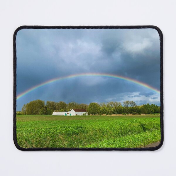 Item preview, Colorful rainbow over the countryside designed and sold by GlennP97.