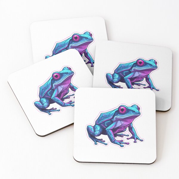 Item preview, Neon Cyberpunk Frog – Aesthetic Gamer Laptop Sticker designed and sold by bsbd-action.