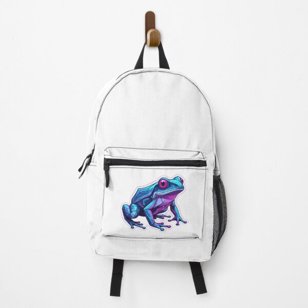 Item preview, Neon Cyberpunk Frog – Aesthetic Gamer Laptop Sticker designed and sold by bsbd-action.