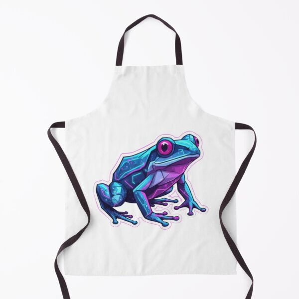 Item preview, Neon Cyberpunk Frog – Aesthetic Gamer Laptop Sticker designed and sold by bsbd-action.