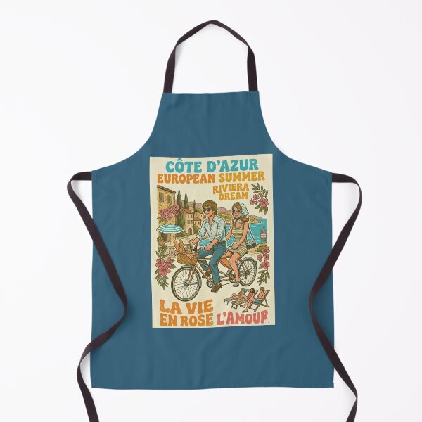 Item preview, Retro France in the 60s, Vintage Summer Art Illustration designed and sold by TB-73.